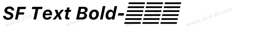 SF Text Bold字体转换